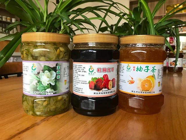 茉莉花花茶、桂圓紅棗花茶、柚子花茶